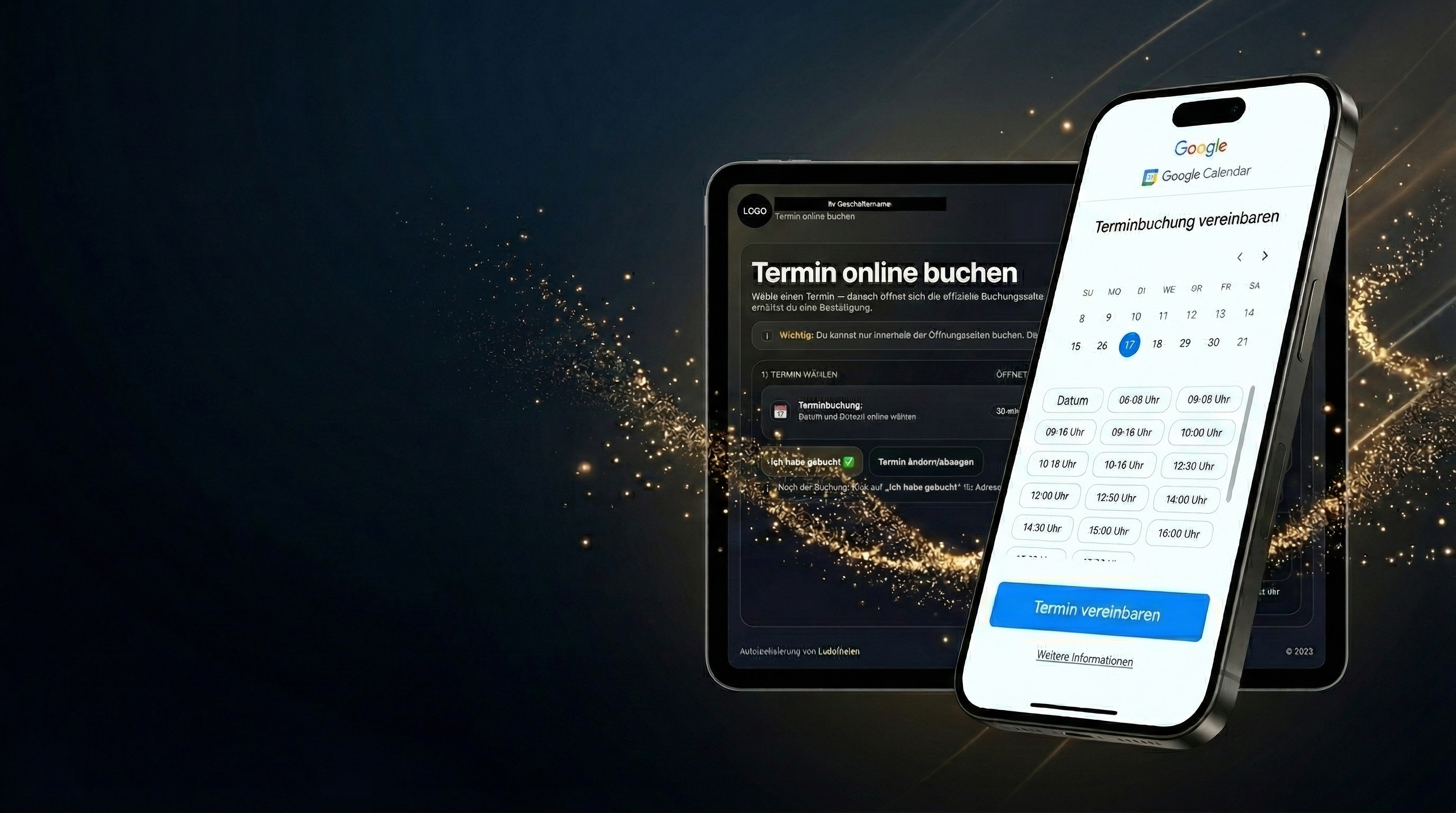 LunaVision Terminbuchung Vorschau